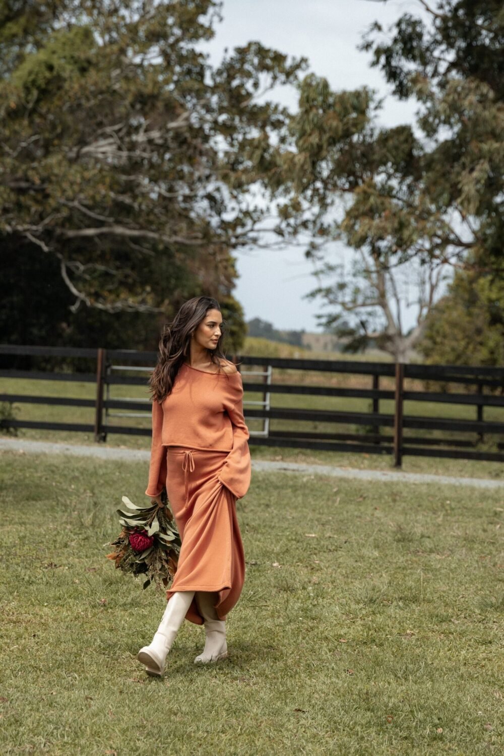 Knit Skirt - Cinnamon