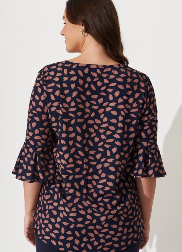 Top in Navy with Rust Leaf - Image 7