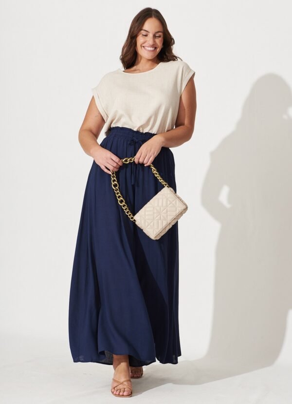 Top In Oatmeal Linen Blend - Image 6