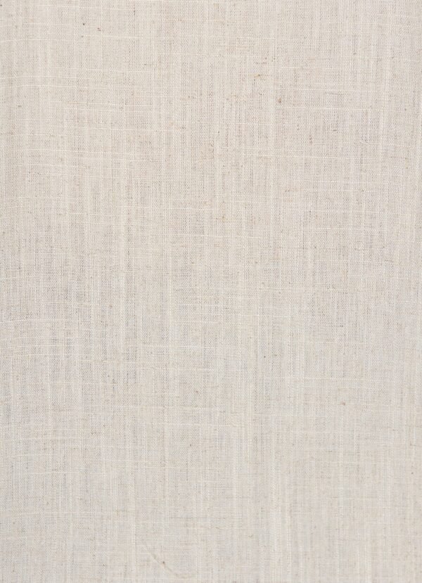 Top In Oatmeal Linen Blend - Image 7