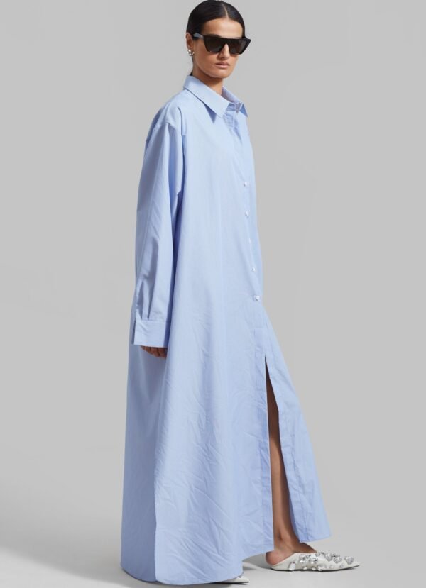 Shirt Dress - Blue Stripe - Image 6