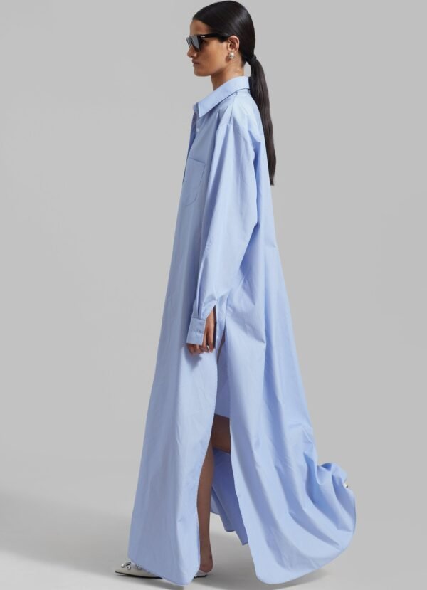 Shirt Dress - Blue Stripe - Image 7