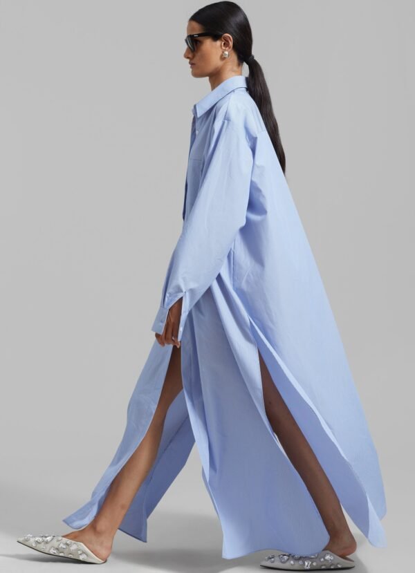 Shirt Dress - Blue Stripe - Image 3