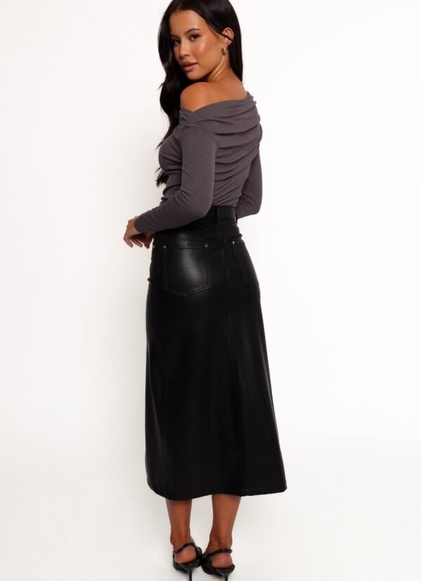 Midi Skirt - Black - Image 7