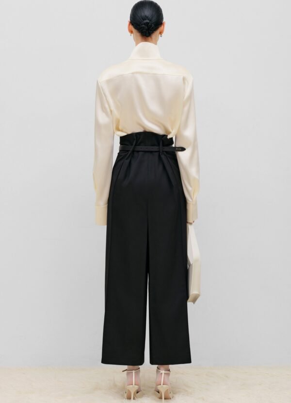 Stand-Collar Blouse - Vanilla - Image 6