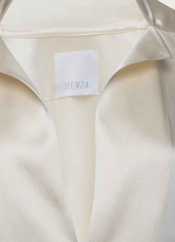 Stand-Collar Blouse - Vanilla - Image 5