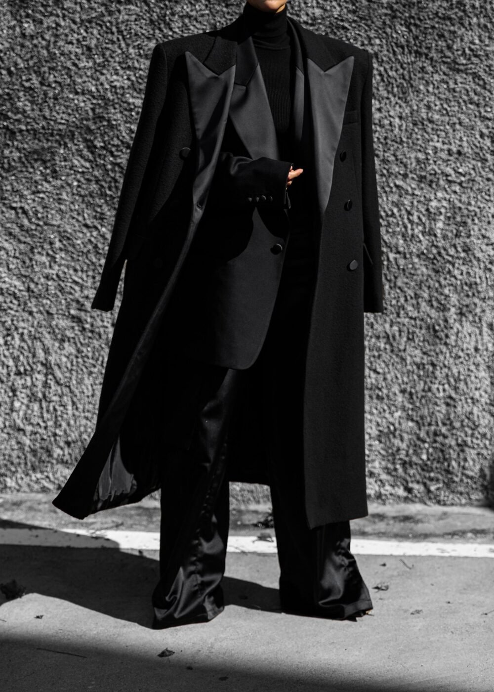 Oversized Coat - Black - Image 2