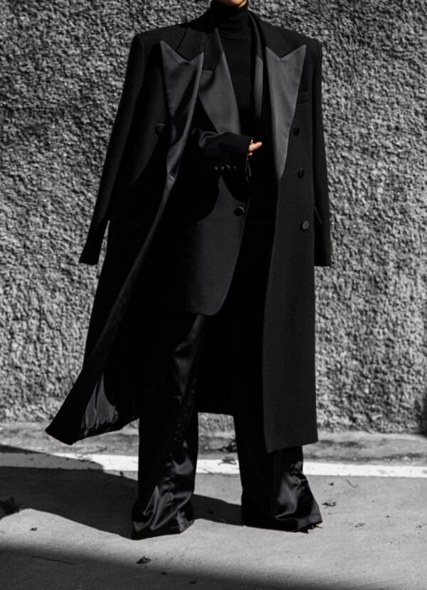 Oversized Coat - Black - Image 2