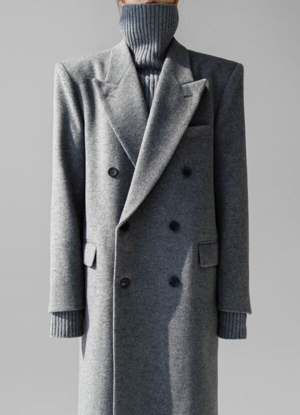 Wool Coat - Grey - Image 2