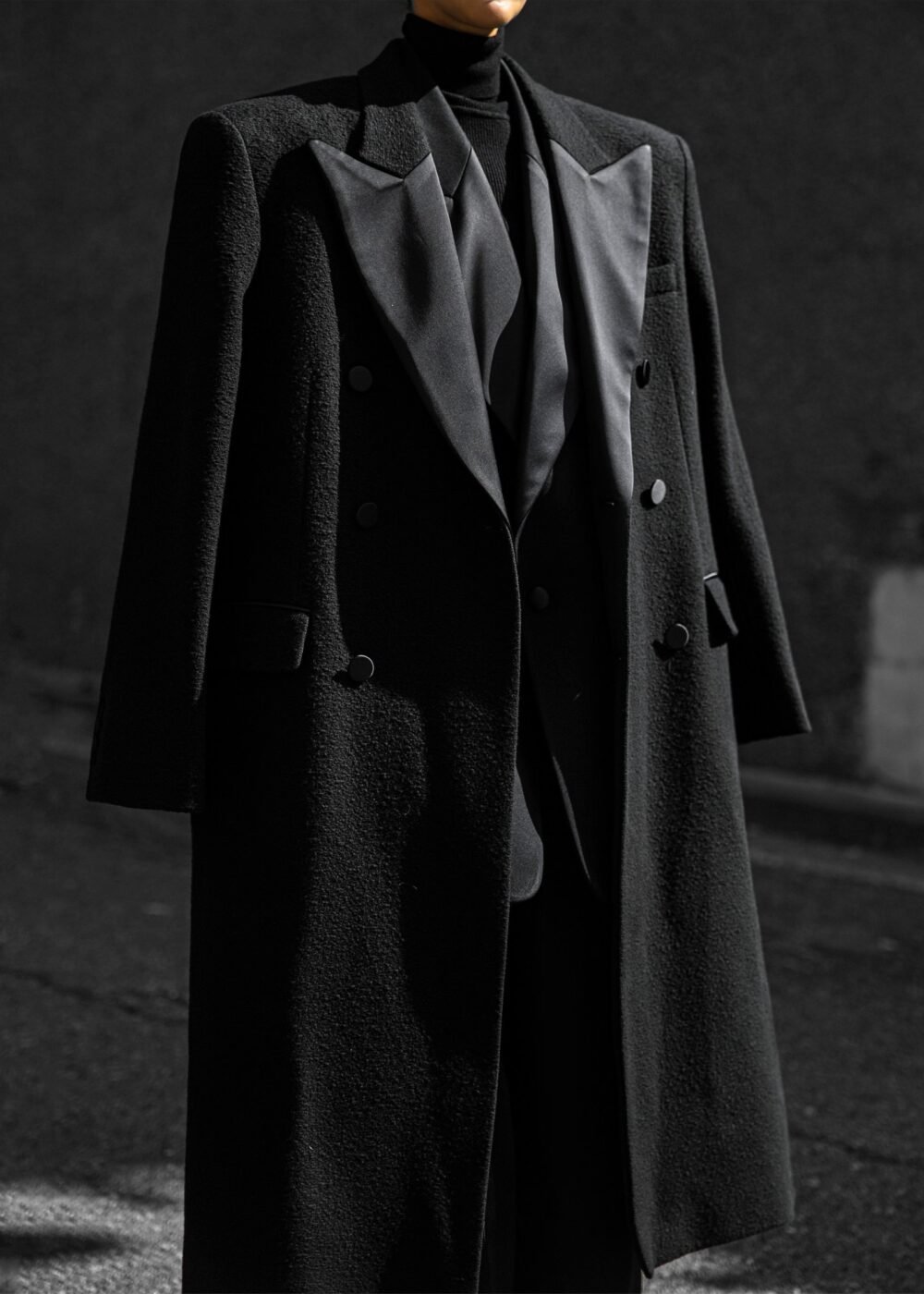 Oversized Coat - Black - Image 6