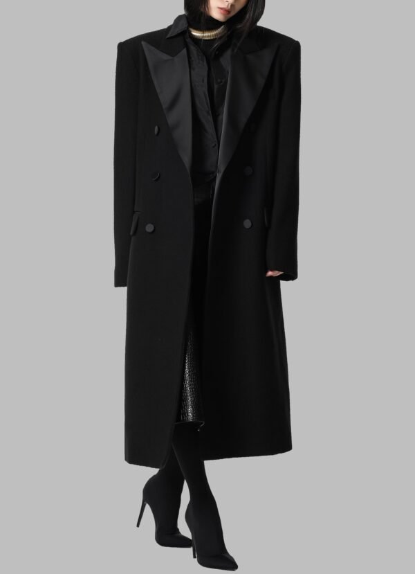 Oversized Coat - Black - Image 8
