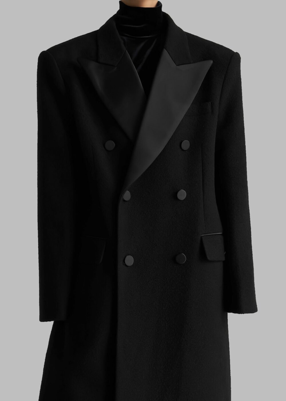 Oversized Coat - Black - Image 13