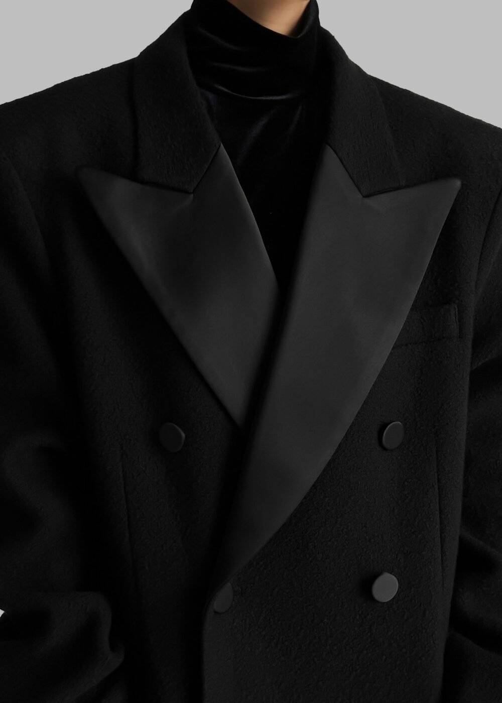 Oversized Coat - Black - Image 14