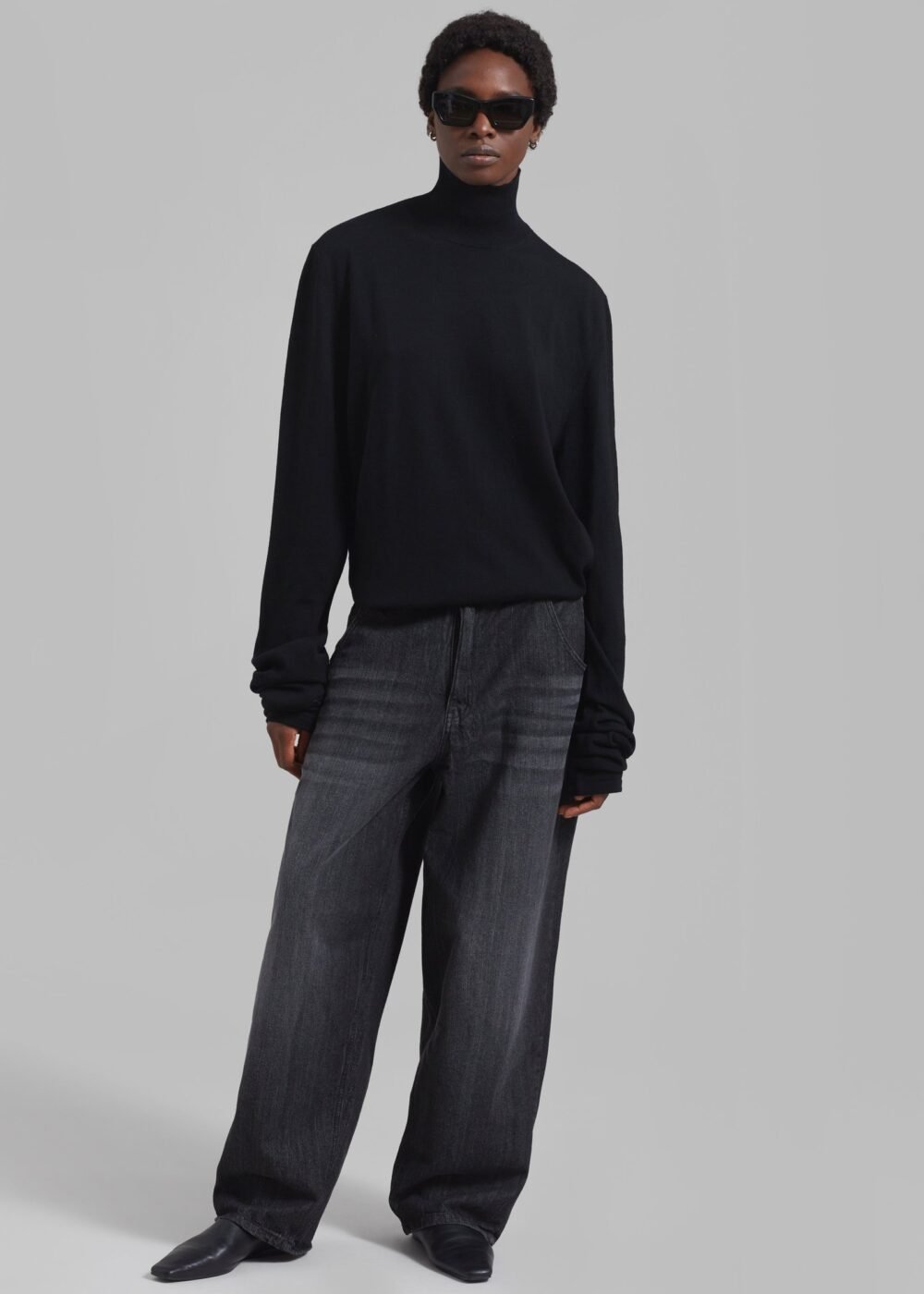 Oversized Jeans - Grey - Image 12