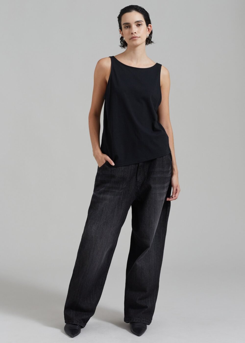 Oversized Jeans - Grey - Image 6