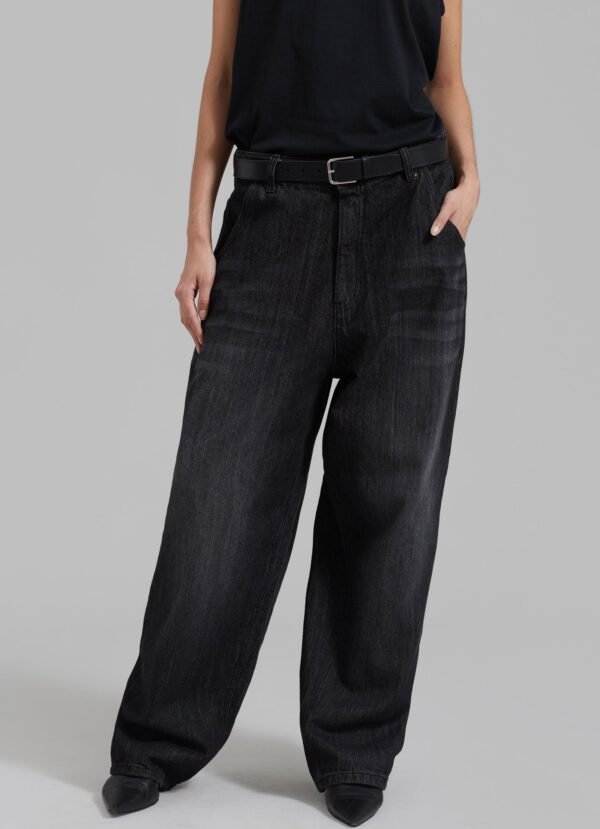 Oversized Jeans - Grey - Image 8
