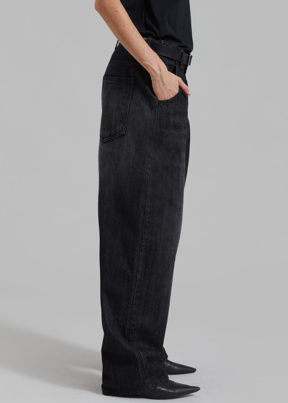 Oversized Jeans - Grey - Image 7