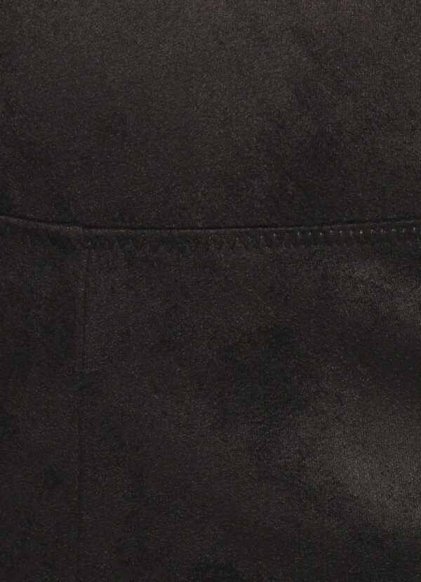 Faux Suede Pant - Black - Image 7