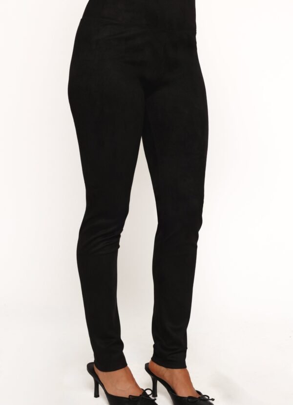 Faux Suede Pant - Black - Image 6