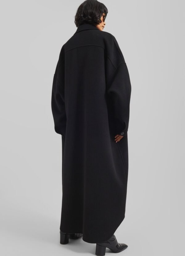 Wool Overcoat - Black - Image 9