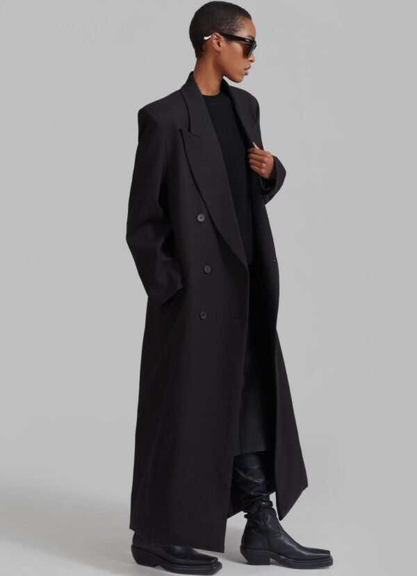 Long Coat - Black - Image 3