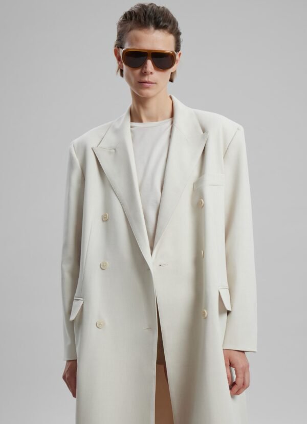 Double Breasted Coat - Beige - Image 6
