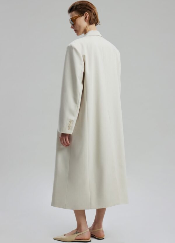 Double Breasted Coat - Beige - Image 8
