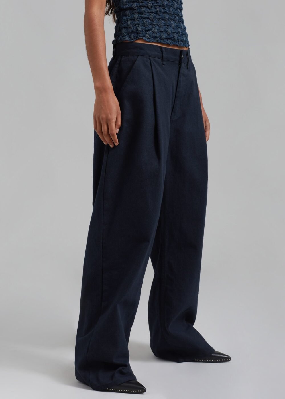 Denim Pants - Navy - Image 4