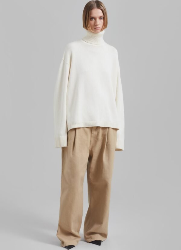 Denim Pants - Beige - Image 3