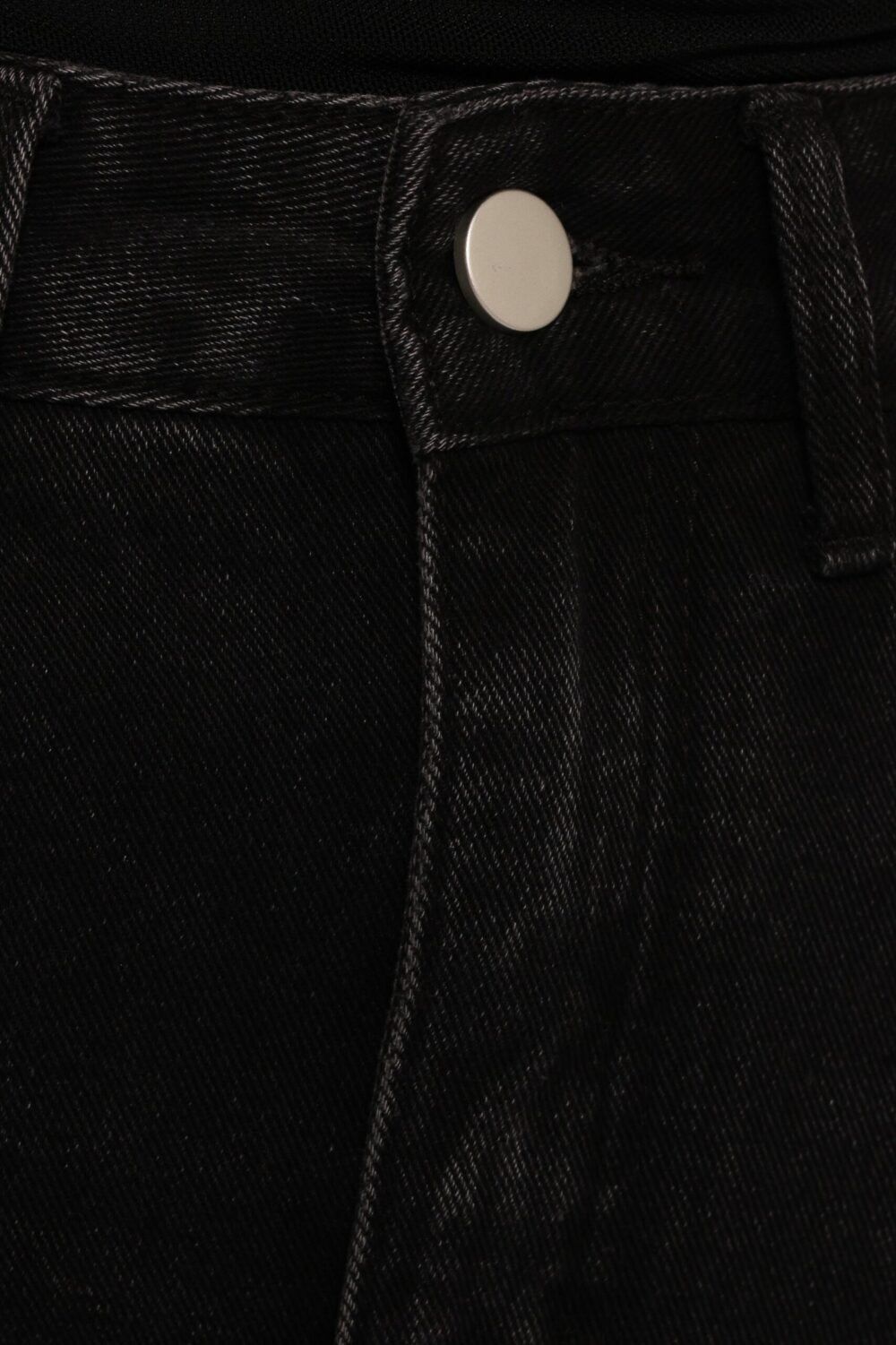 Denim Midi Skirt - Black Wash - Image 6