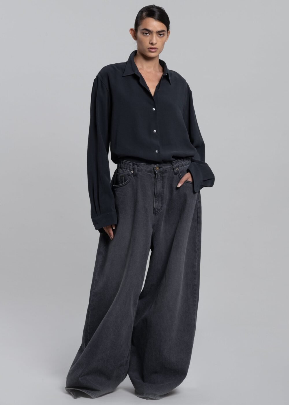 Fluid Shirt - Charcoal - Image 4