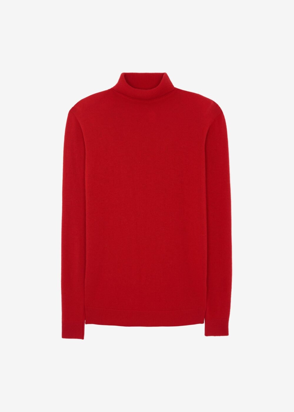 Mini Padded Sweater Dress - Red - Image 7
