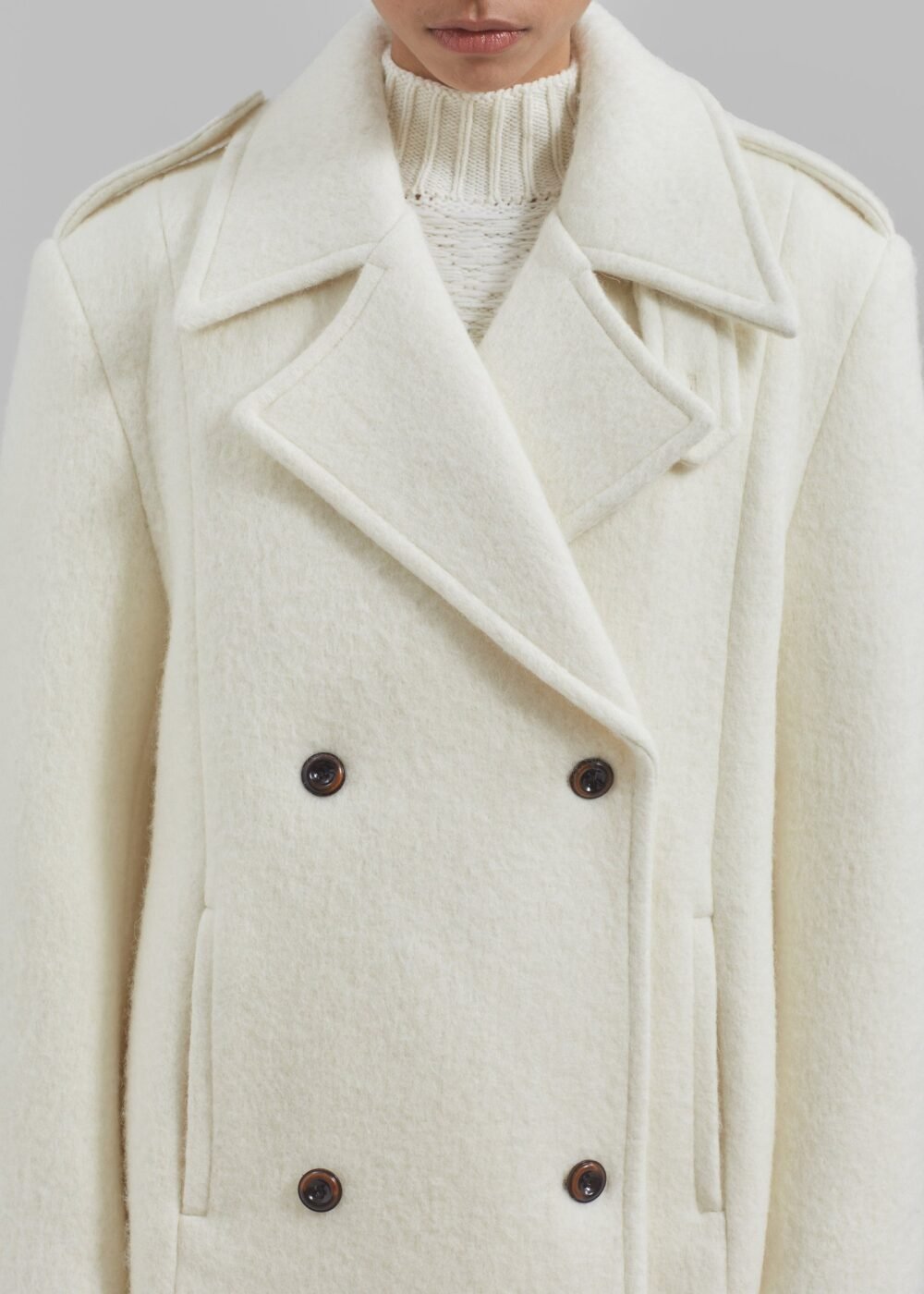 Wool Coat - White - Image 10