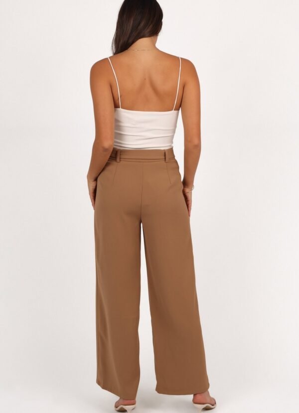 Belted Pant - Mocha - Image 4