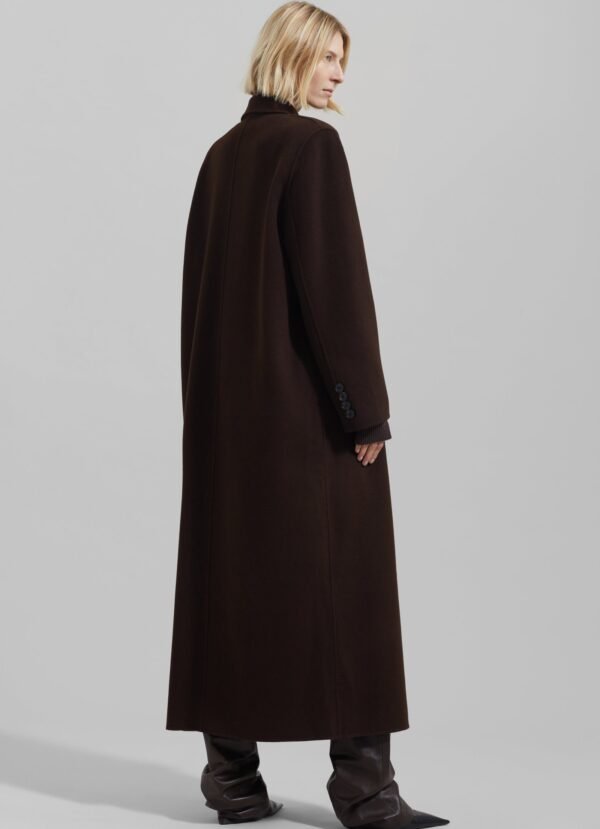 Double Breasted Coat - Brown - Image 7