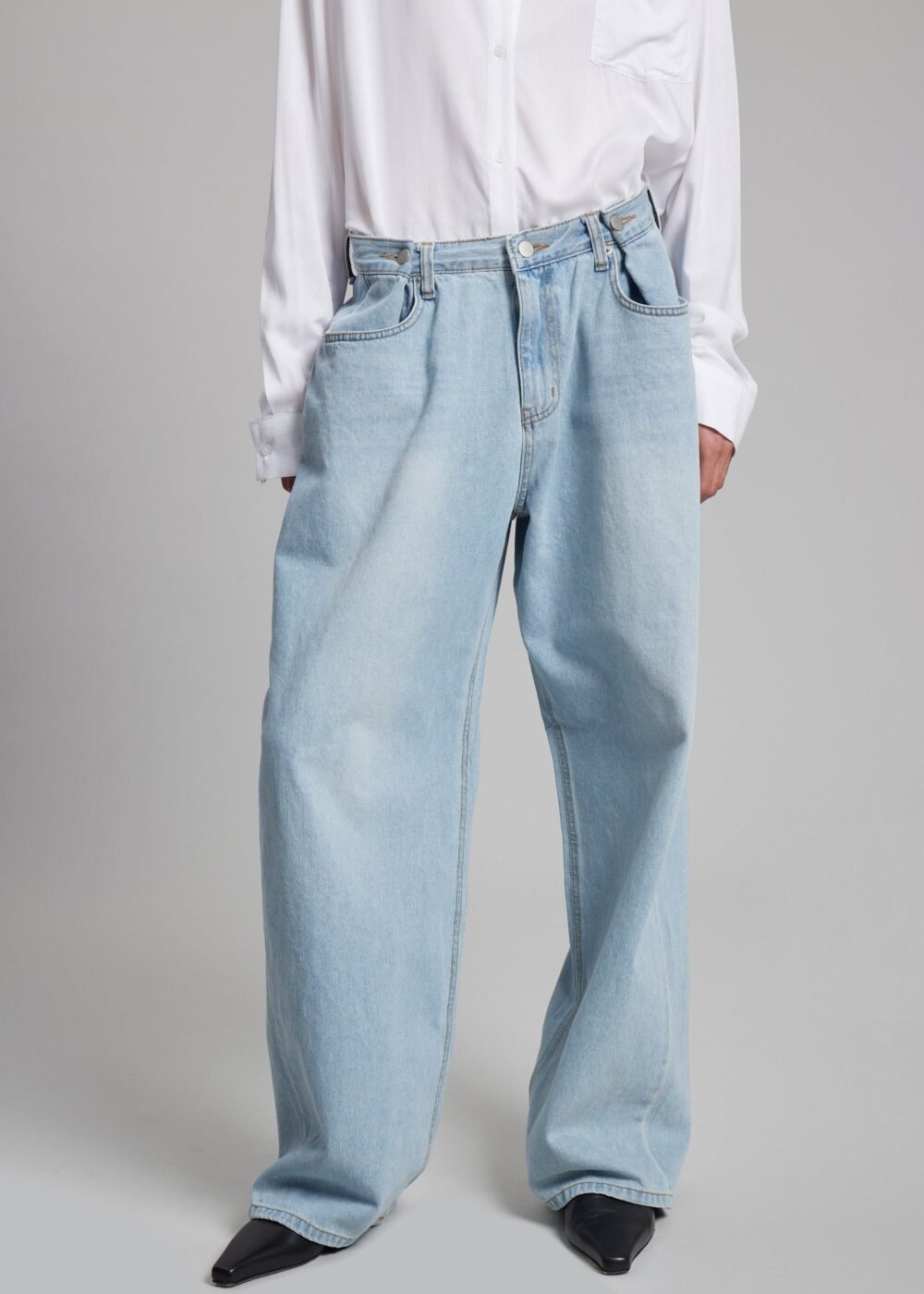 Denim Pants - Light Wash - Image 3