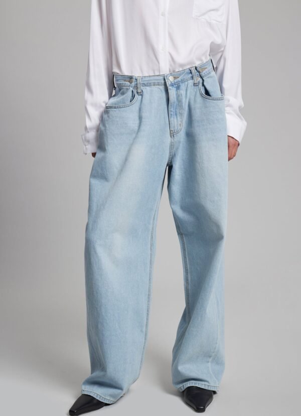 Denim Pants - Light Wash - Image 3