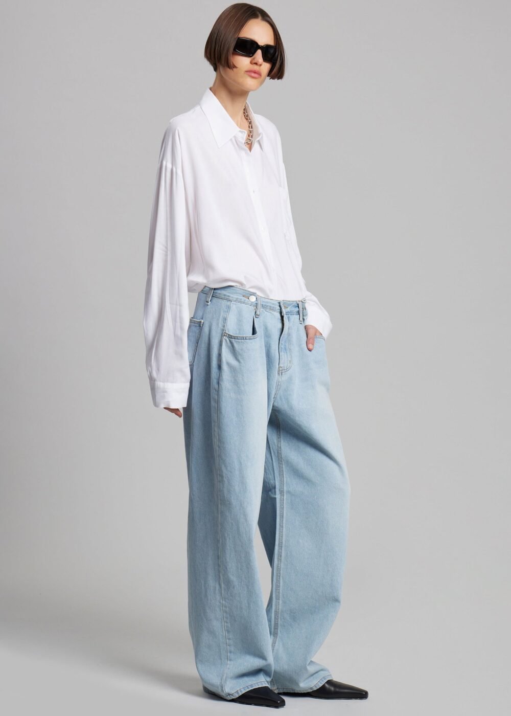 Denim Pants - Light Wash - Image 6