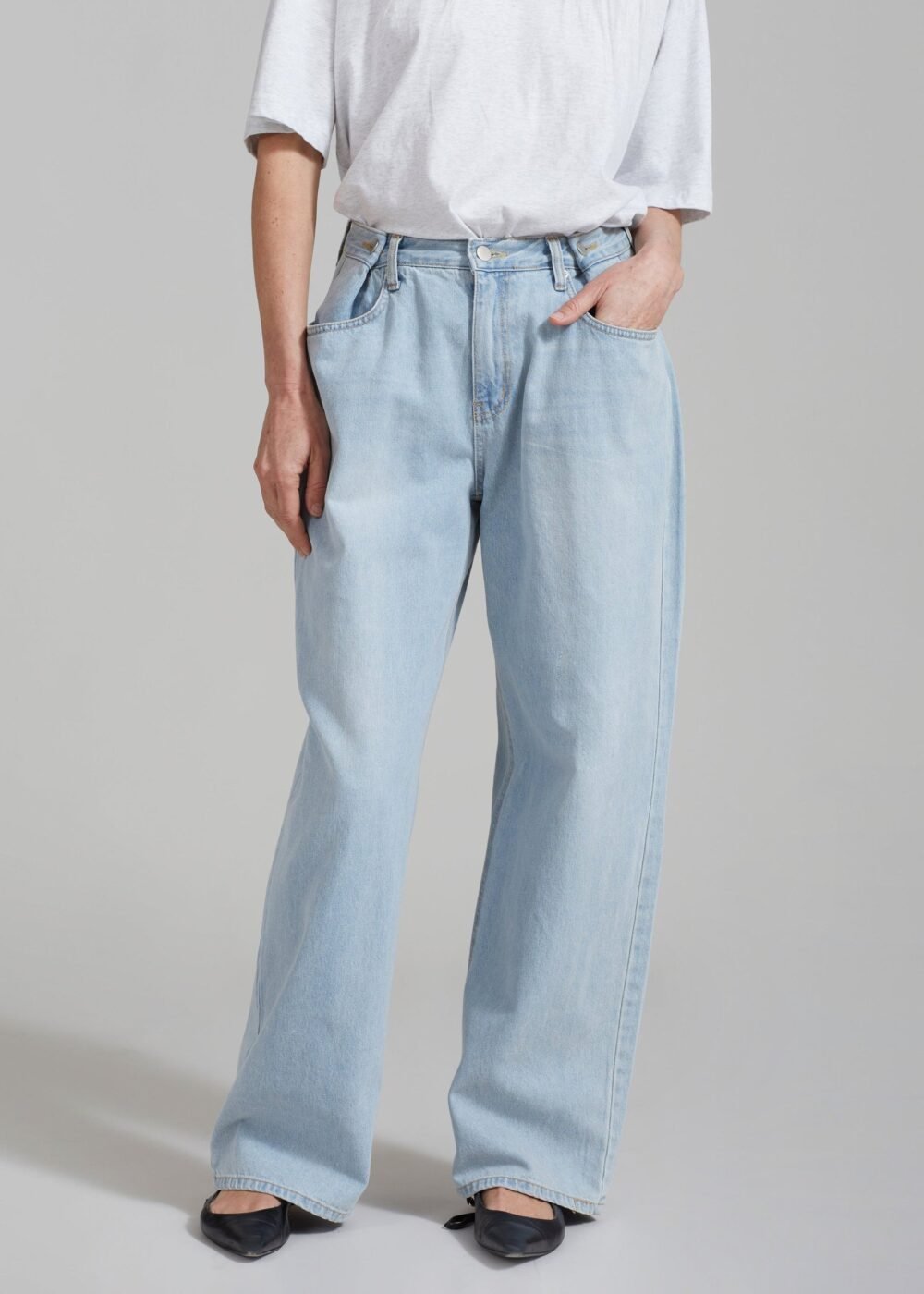 Denim Pants - Light Wash - Image 8