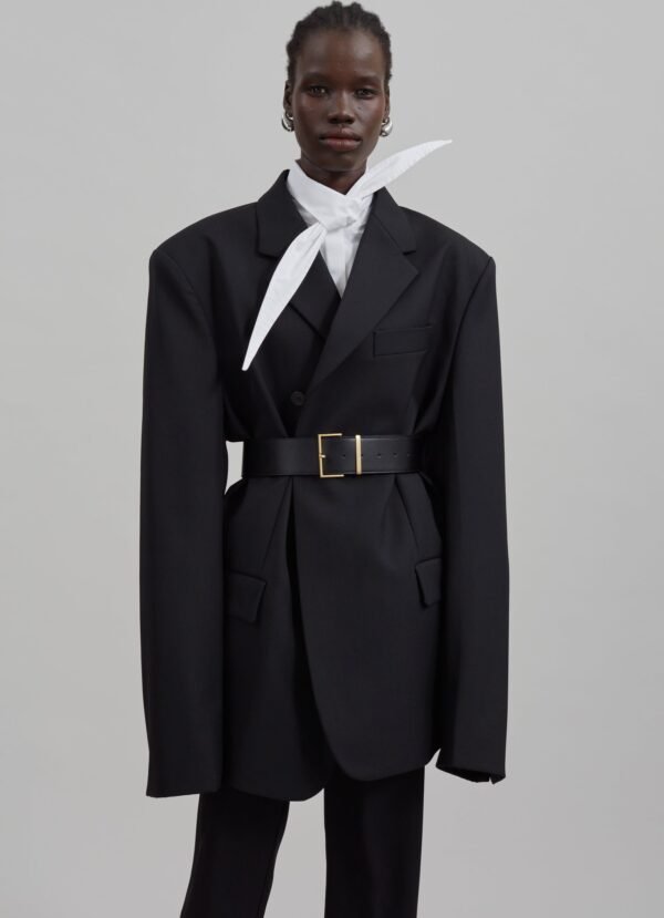 Long Collar Shirt - White - Image 3