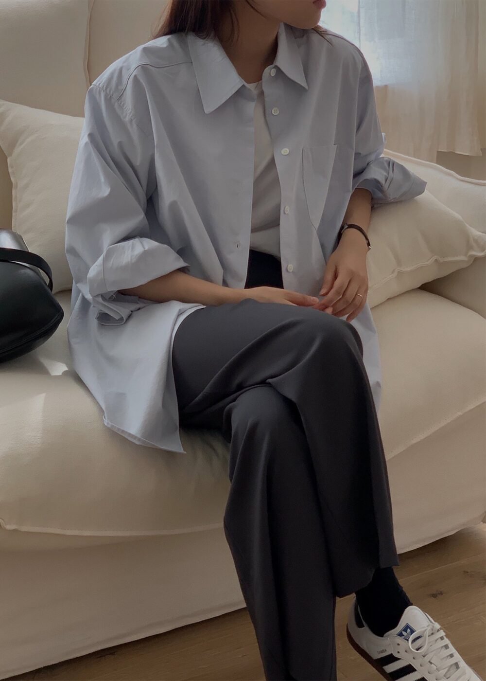Button Up Shirt - Light Blue - Image 3