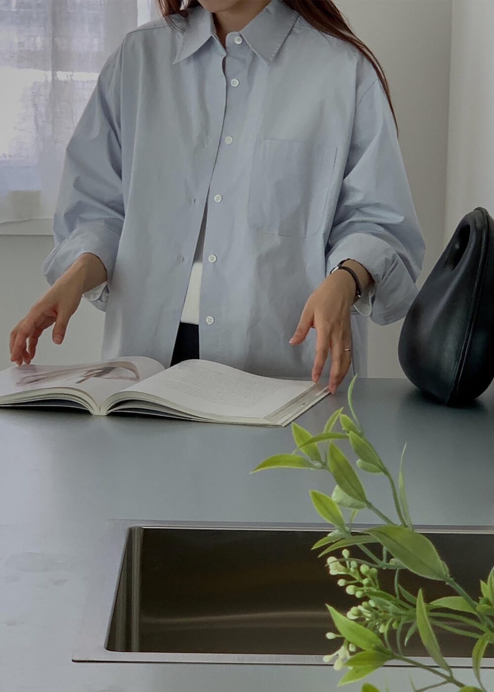 Button Up Shirt - Light Blue - Image 5