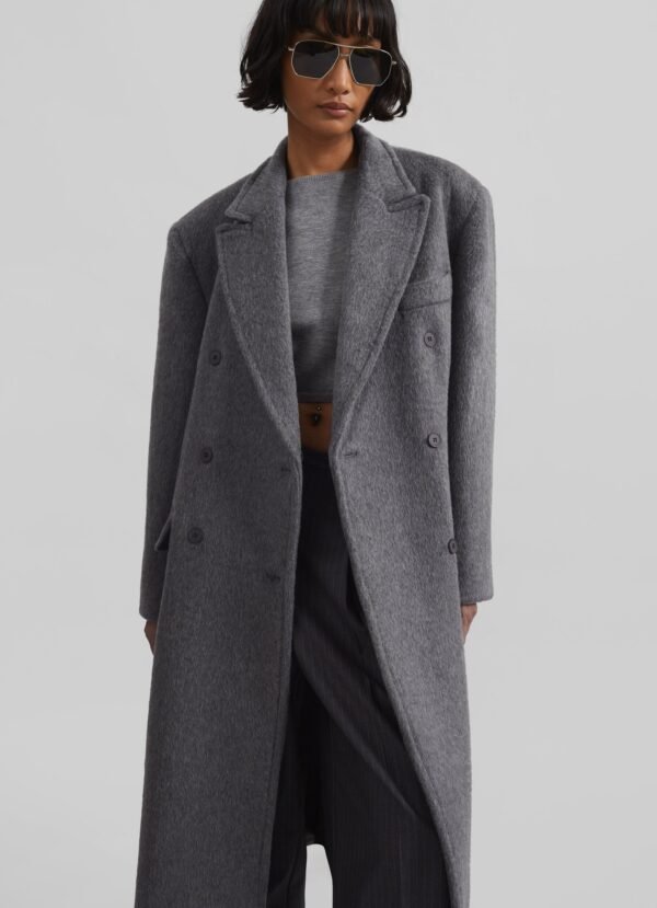 Wool Coat - Grey - Image 2