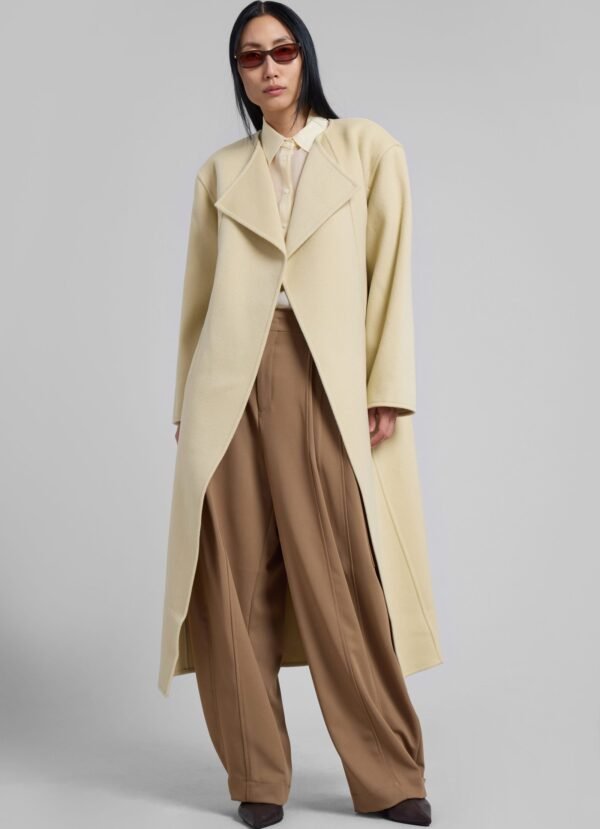 Wool Coat - Beige - Image 8