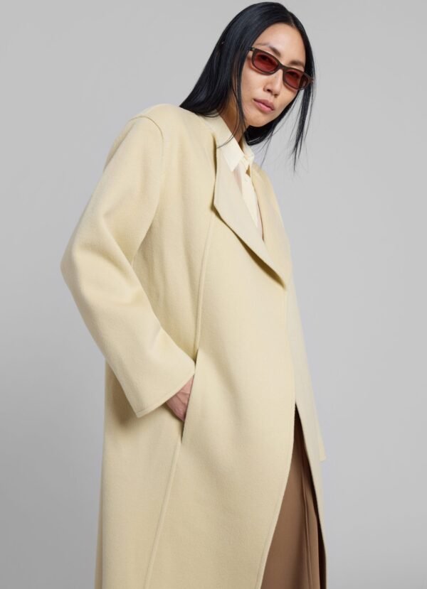 Wool Coat - Beige - Image 7