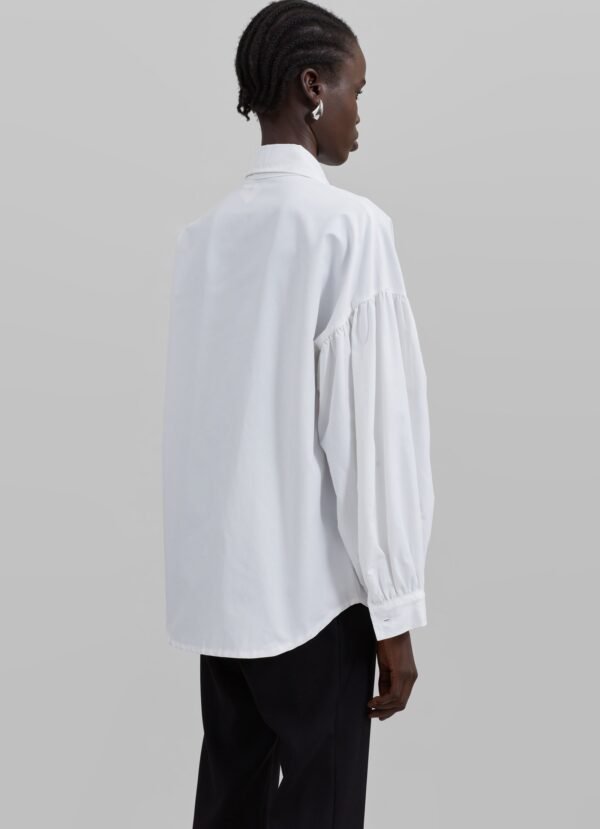 Long Collar Shirt - White - Image 11