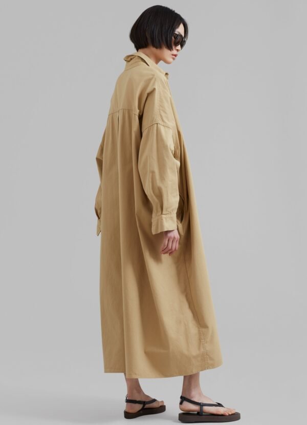 Oversized Shirt Dress - Sahara - Image 7