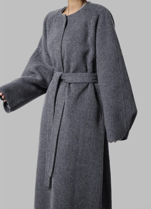 Wool Coat - Grey - Image 8