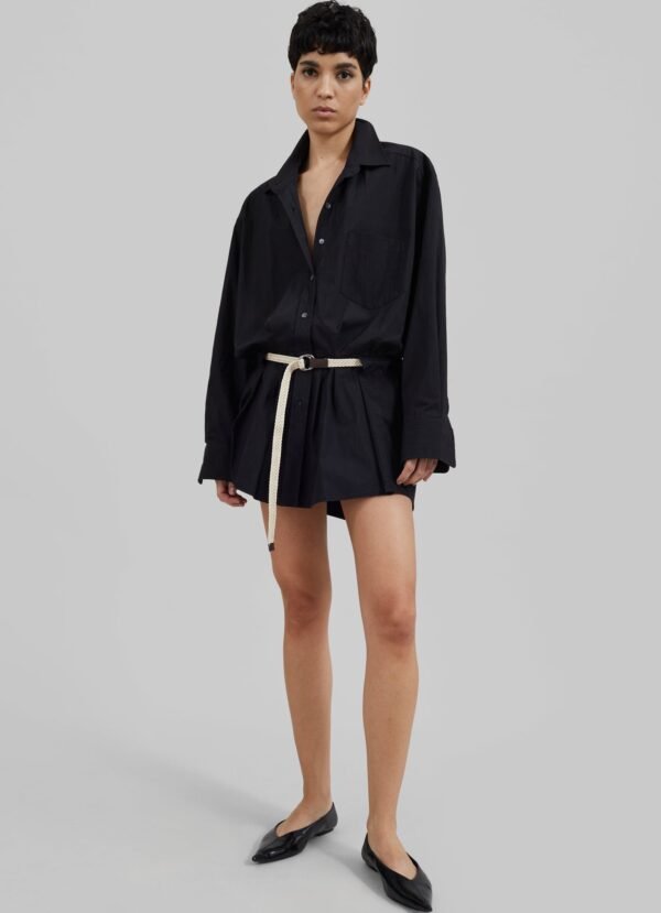 Belted Dress - Black - Image 4