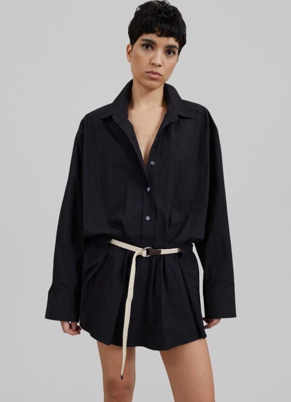 Belted Dress - Black - Image 2